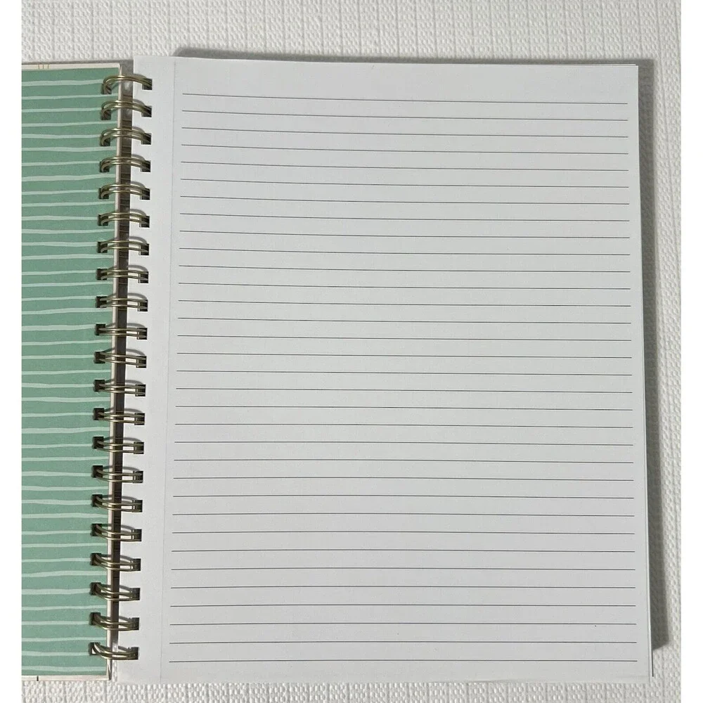 HOME is Where My PLANTS Are Hardcover Spiral Notebook Journal Pink Gold Lined